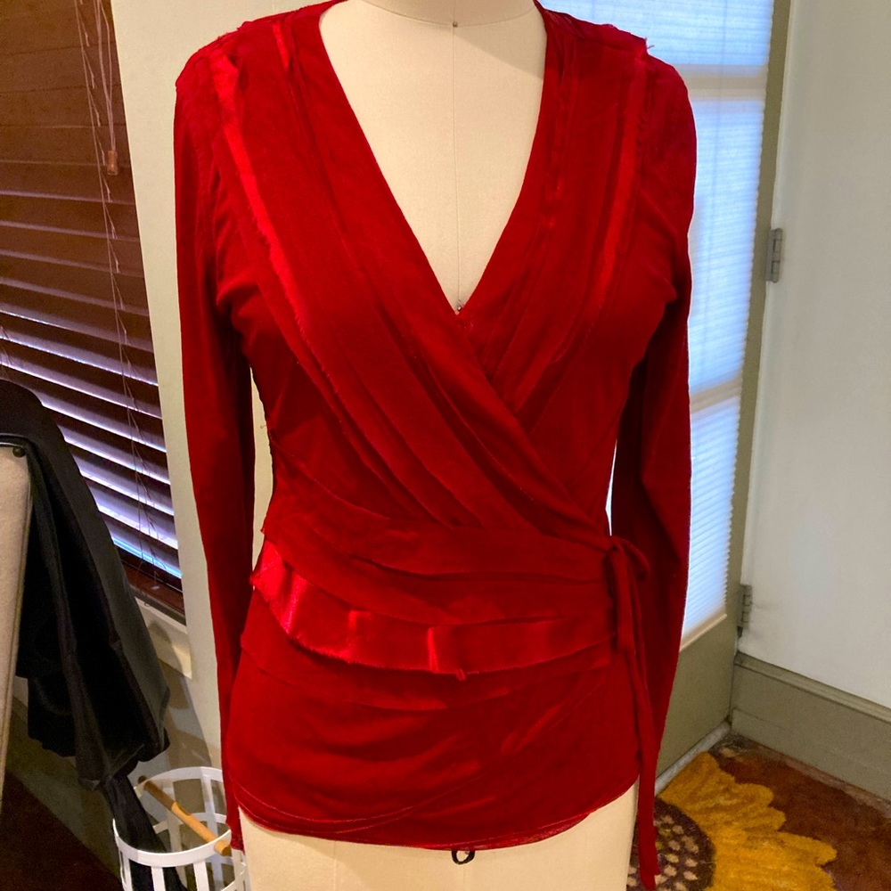 The Limited long sleeves mesh top